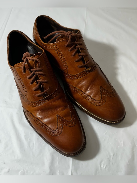 Cole Haan Other - Cole Haan Men’s Tan Leather Wingtip Oxfords Size 9